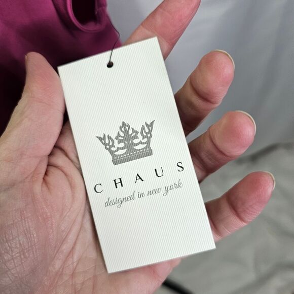 Chaus Pink Cap Sleeve Popover Blouse Size Small - Picture 5 of 9